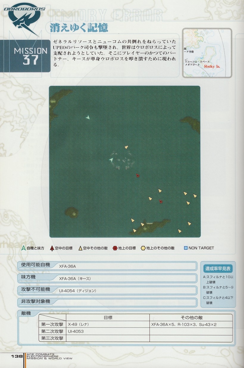 ACE Combat 3: Electrosphere - Mission & World View Guide Book 137
