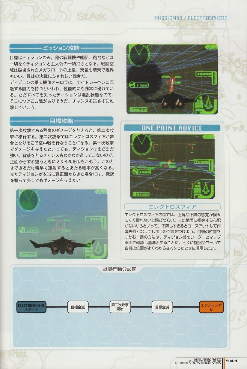 ACE Combat 3: Electrosphere - Mission & World View Guide Book 140