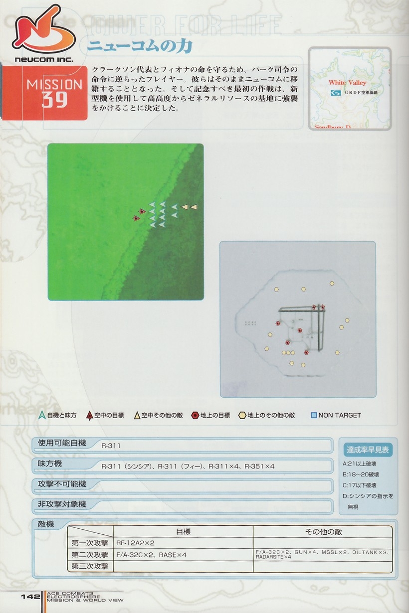 ACE Combat 3: Electrosphere - Mission & World View Guide Book 141