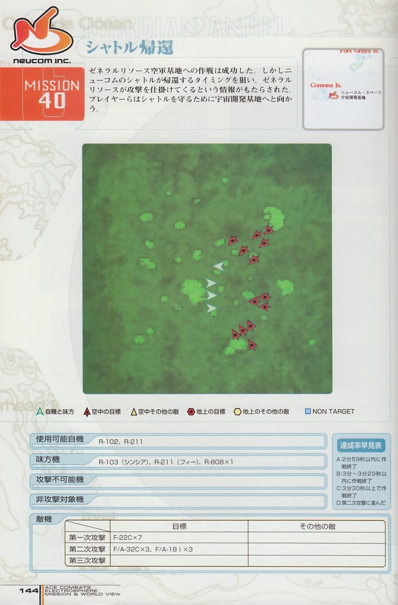ACE Combat 3: Electrosphere - Mission & World View Guide Book 143