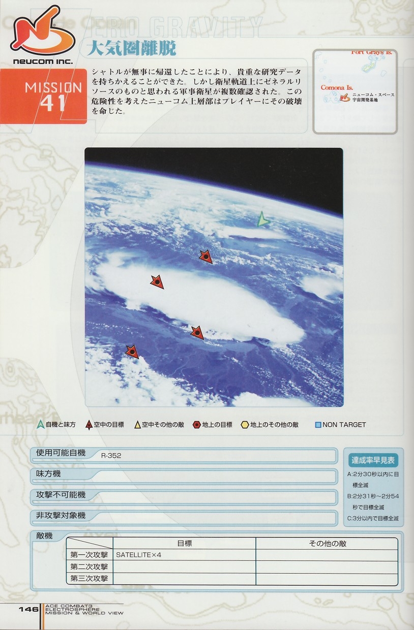 ACE Combat 3: Electrosphere - Mission & World View Guide Book 145