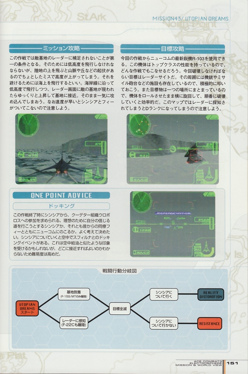 ACE Combat 3: Electrosphere - Mission & World View Guide Book 150