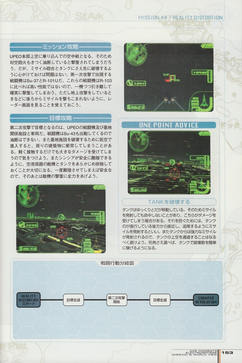 ACE Combat 3: Electrosphere - Mission & World View Guide Book 152