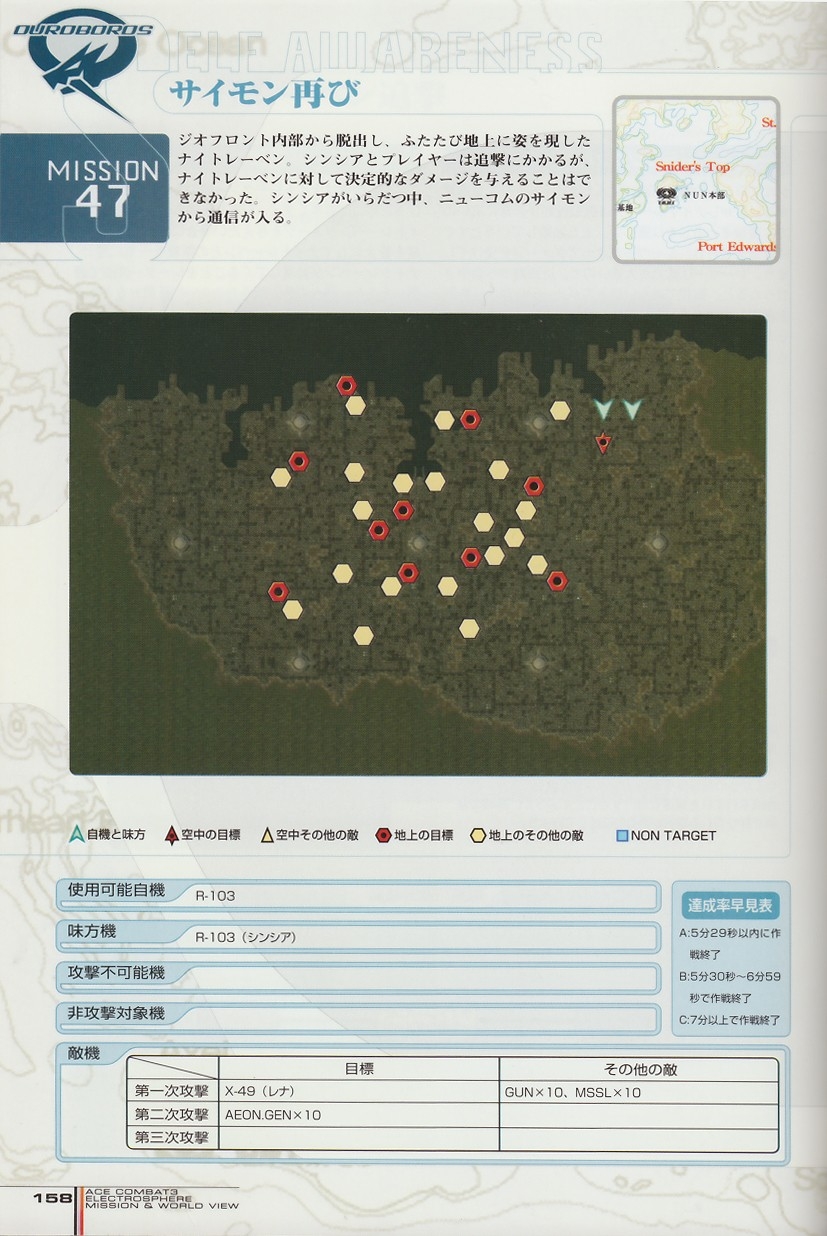 ACE Combat 3: Electrosphere - Mission & World View Guide Book 157