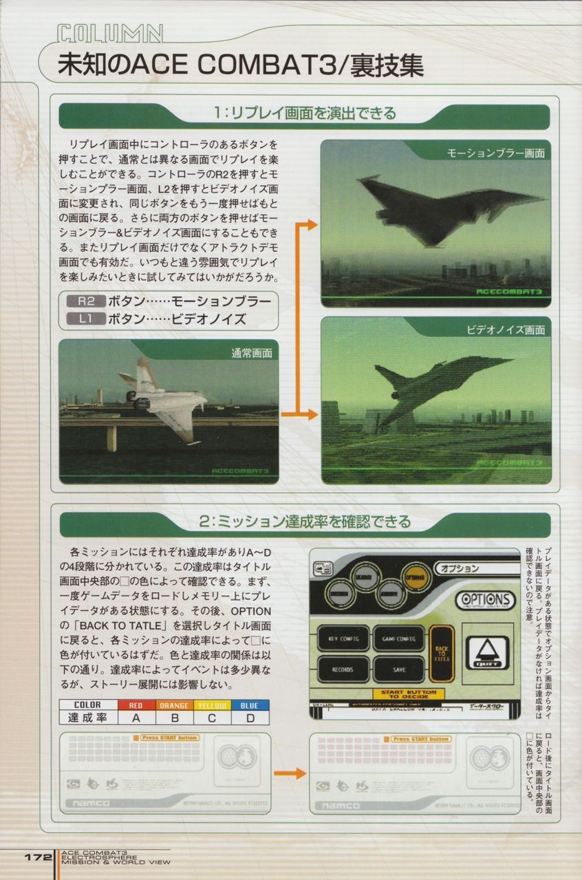 ACE Combat 3: Electrosphere - Mission & World View Guide Book 171