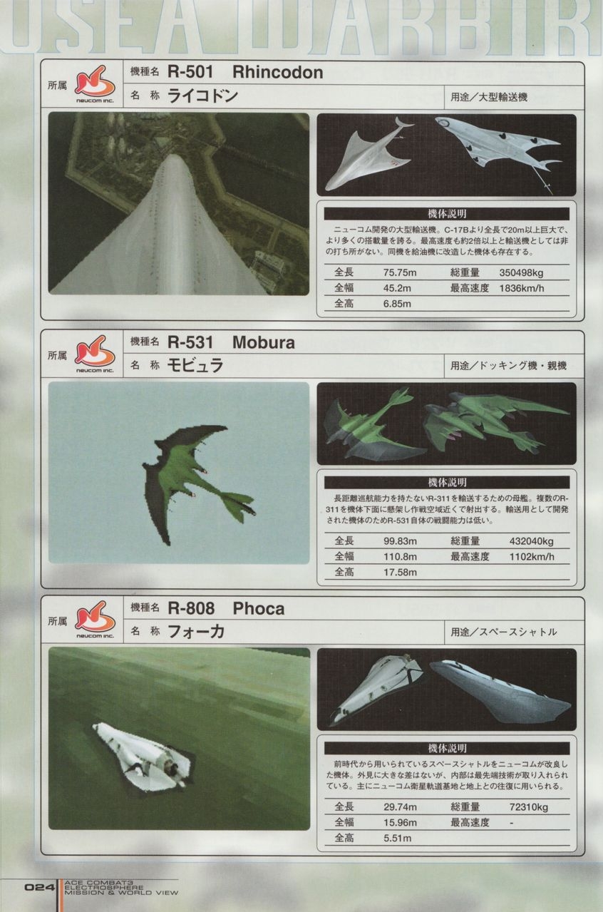 ACE Combat 3: Electrosphere - Mission & World View Guide Book 24