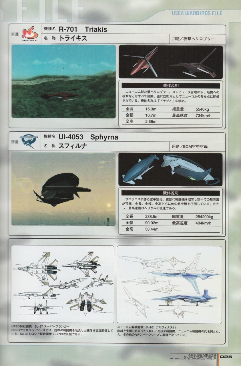 ACE Combat 3: Electrosphere - Mission & World View Guide Book 25