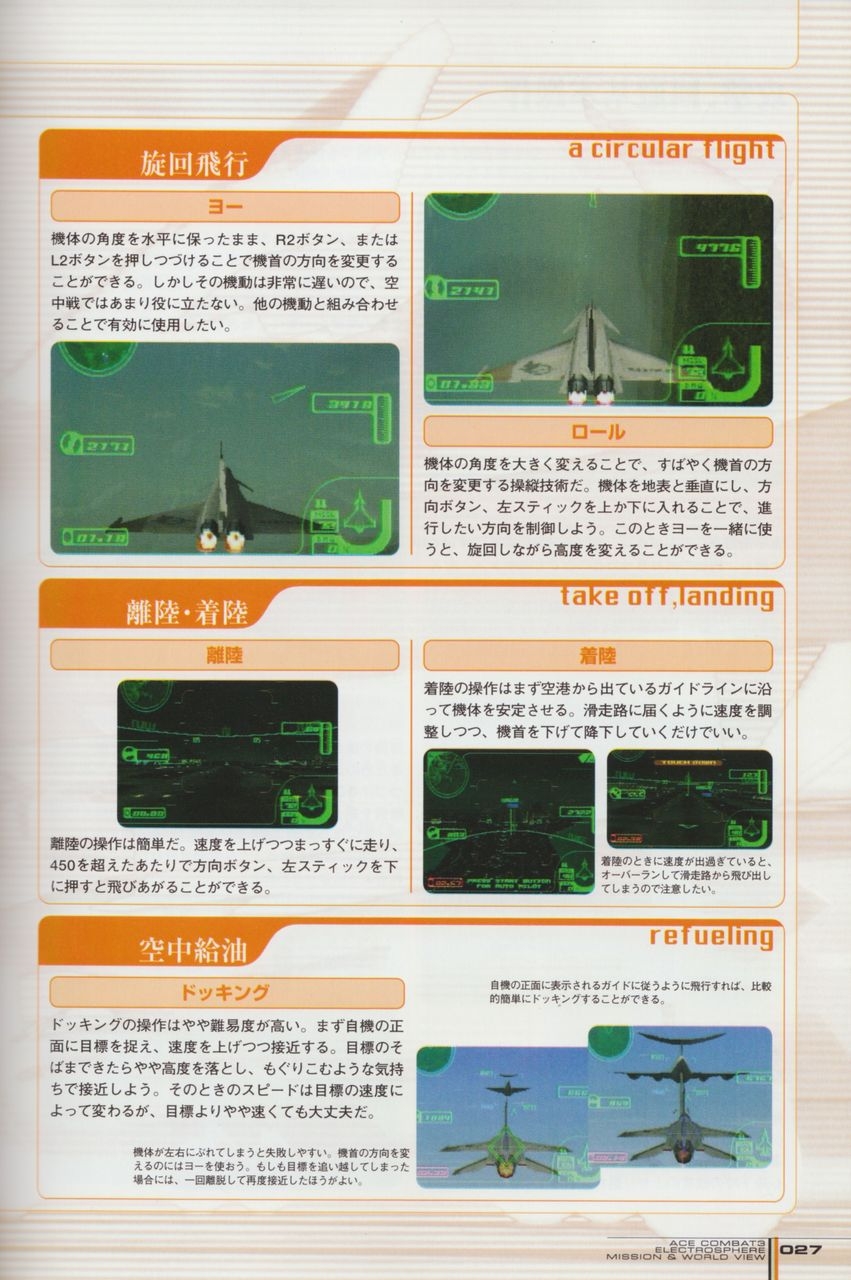 ACE Combat 3: Electrosphere - Mission & World View Guide Book 27