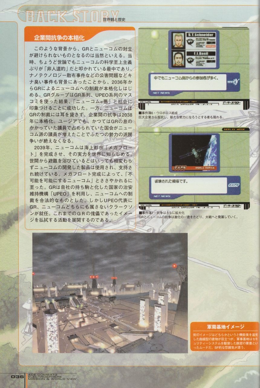 ACE Combat 3: Electrosphere - Mission & World View Guide Book 35