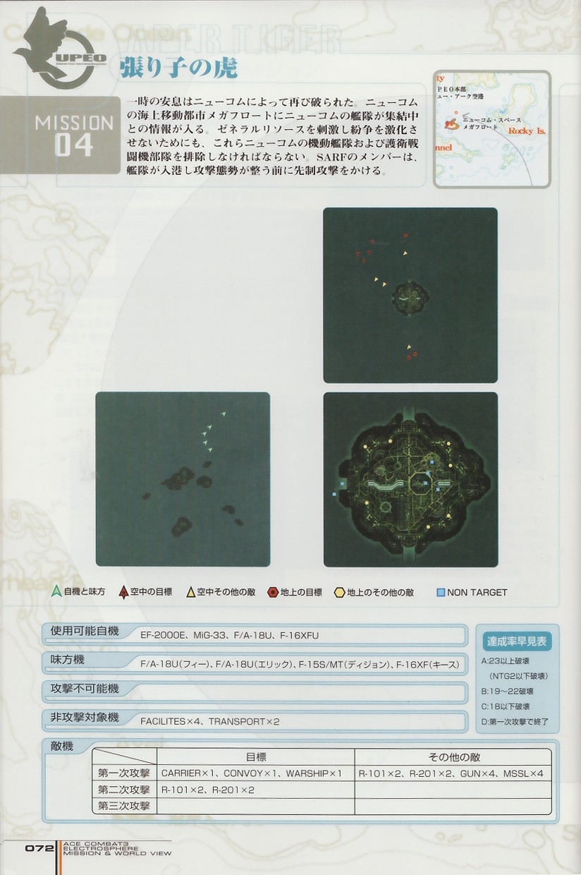 ACE Combat 3: Electrosphere - Mission & World View Guide Book 71