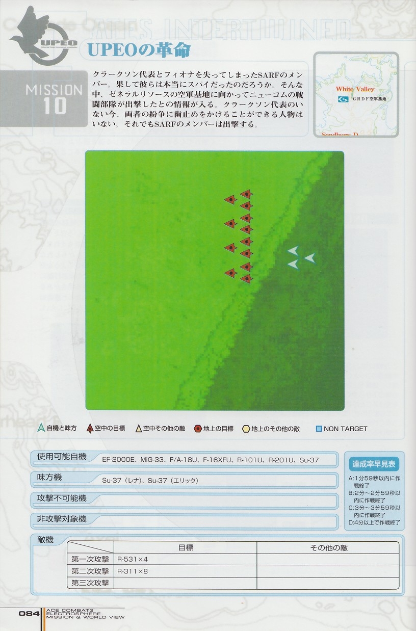 ACE Combat 3: Electrosphere - Mission & World View Guide Book 83