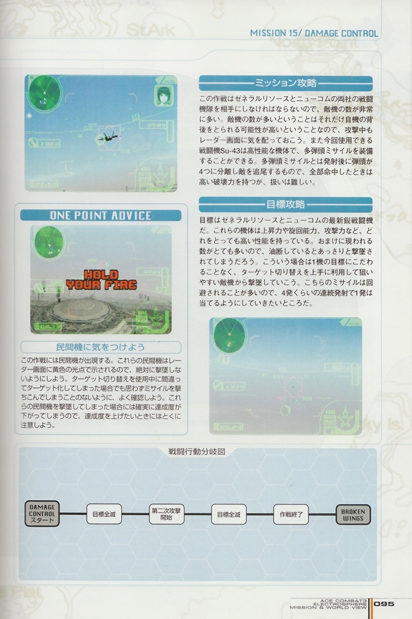 ACE Combat 3: Electrosphere - Mission & World View Guide Book 94