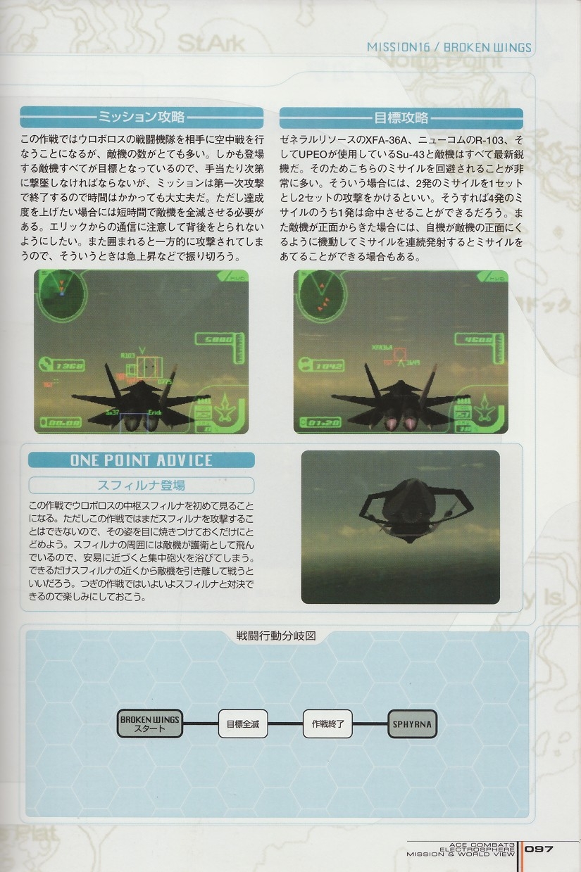 ACE Combat 3: Electrosphere - Mission & World View Guide Book 96