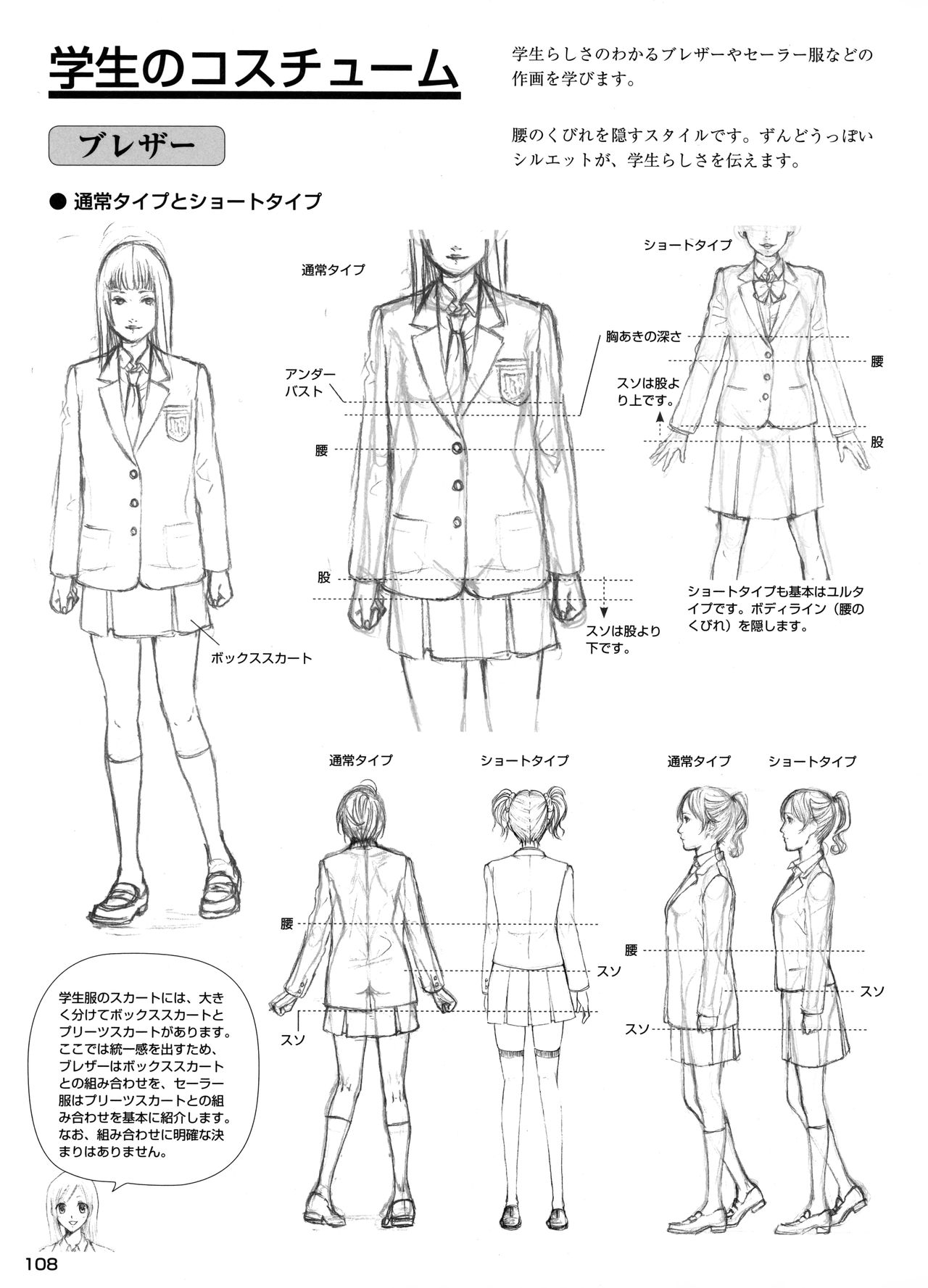 Manga no Kiso Dessin - Onnanoko Costume hen 108