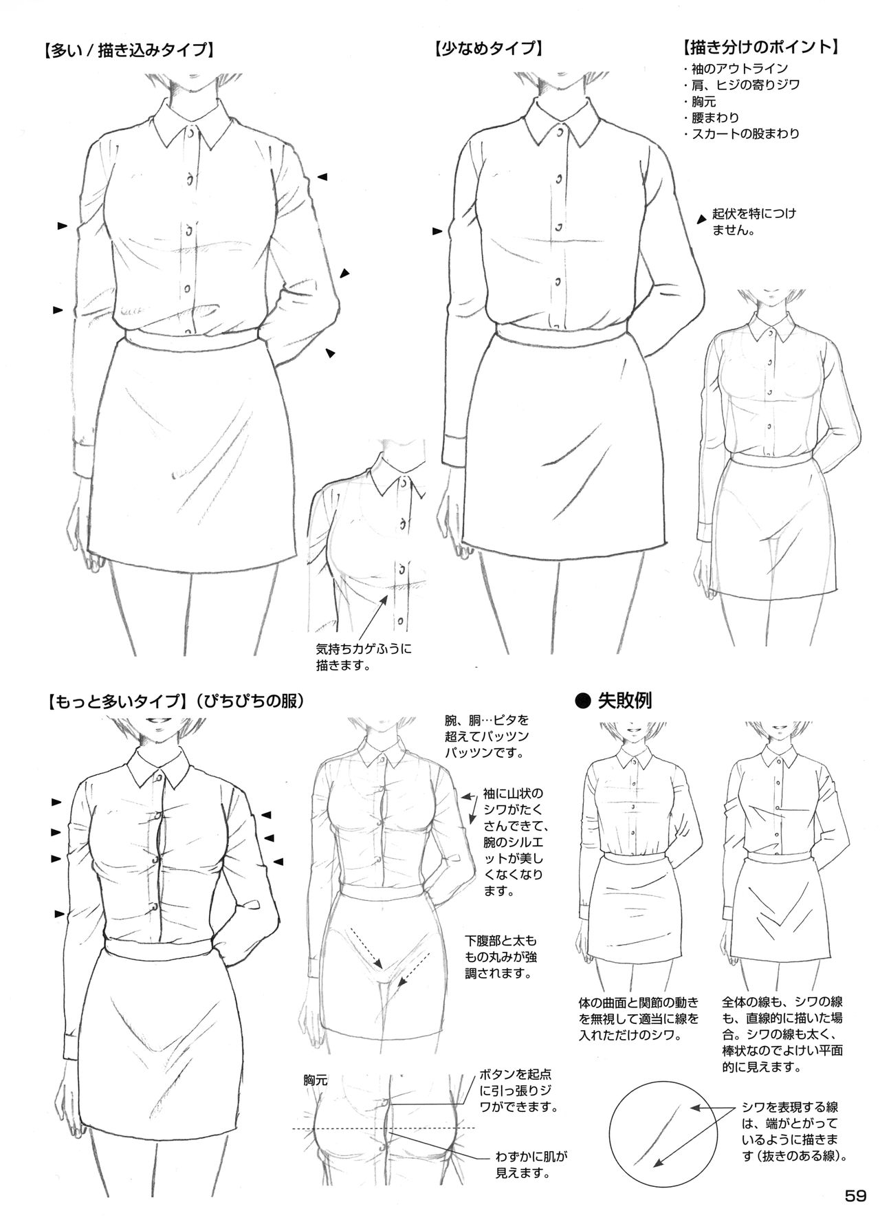 Manga no Kiso Dessin - Onnanoko Costume hen 59