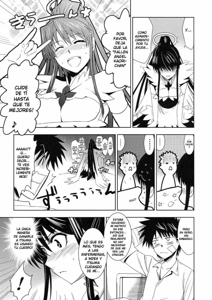 (C74) [Jingai Makyou (Inue Shinsuke)] Toaru Ishou to Priestess (Toaru Majutsu no Index) [Spanish] [Heike No Zerbi] 7