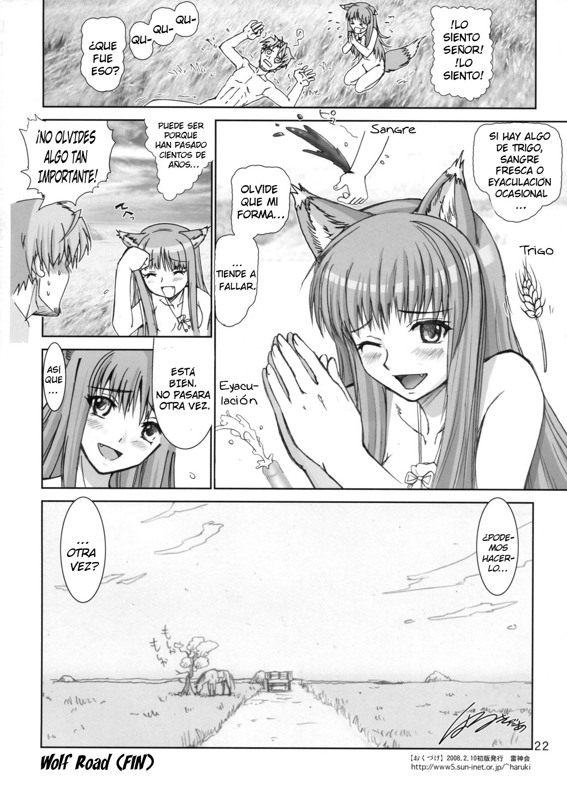 (SC38) [Raijinkai (Haruki Genia)] Wolf Road (Spice and Wolf) [Spanish] [Ala Alba Scanlations] 20