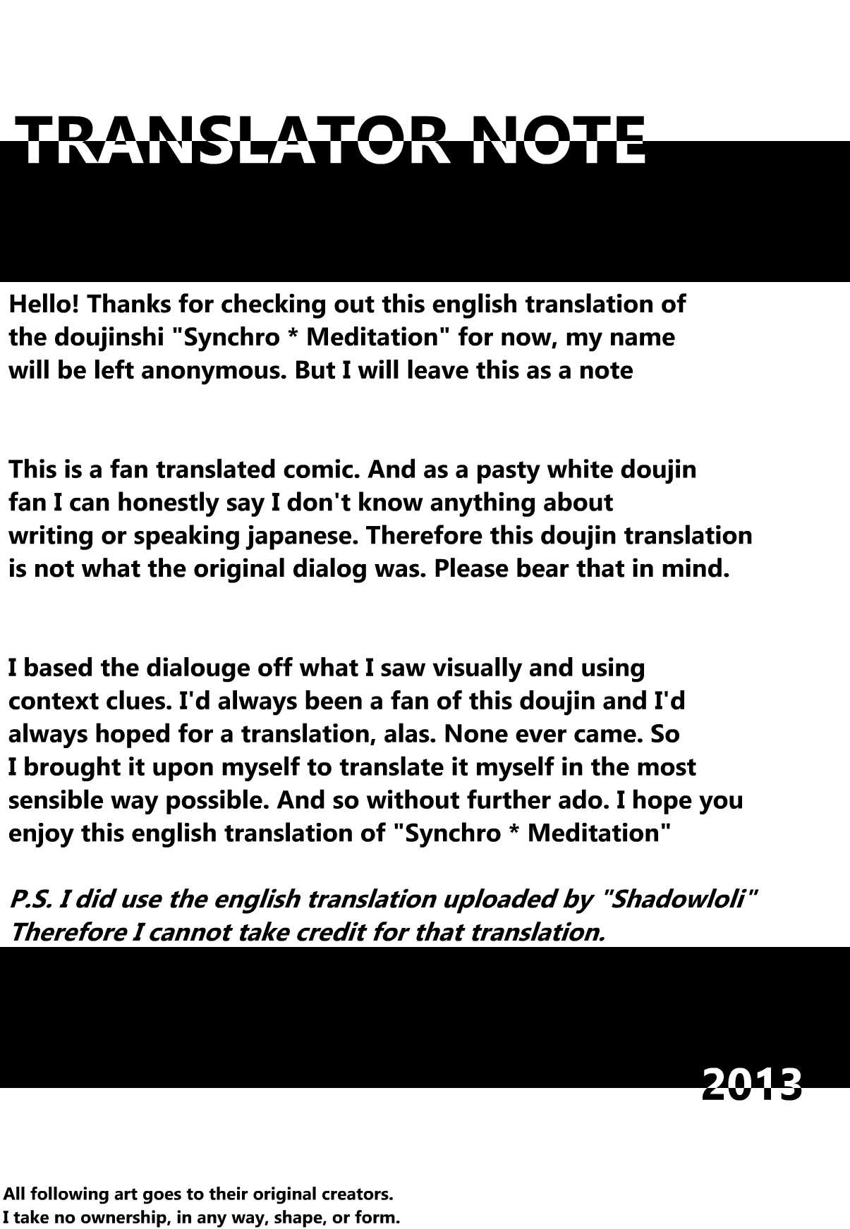 Synchro * Meditation (Pokemon) [English] [Rewrite] 2