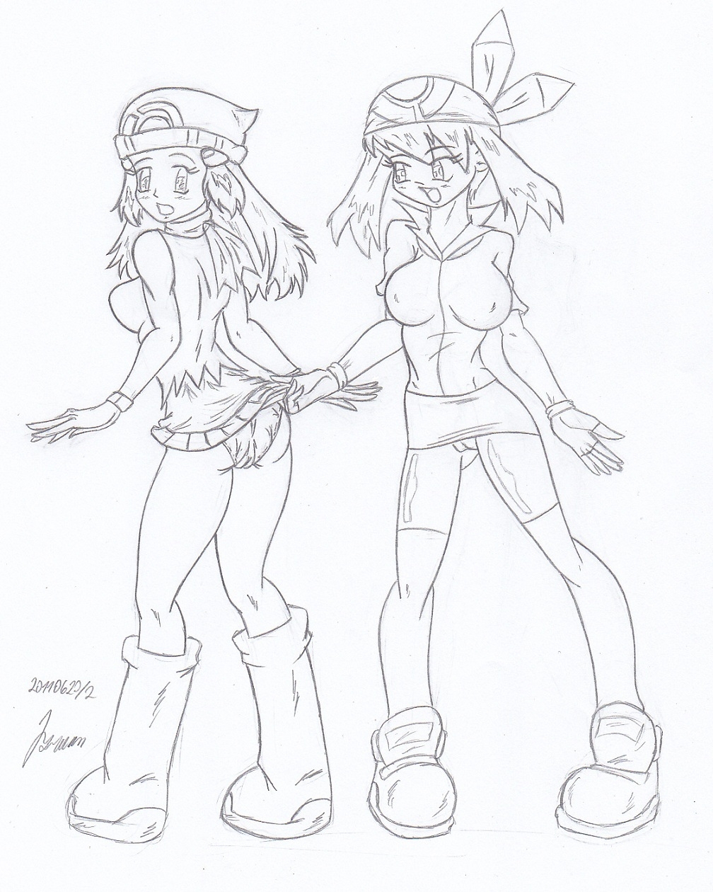 My miny May / Haruka - pokemon advanced sketches work 7 (but actualy 6) 10