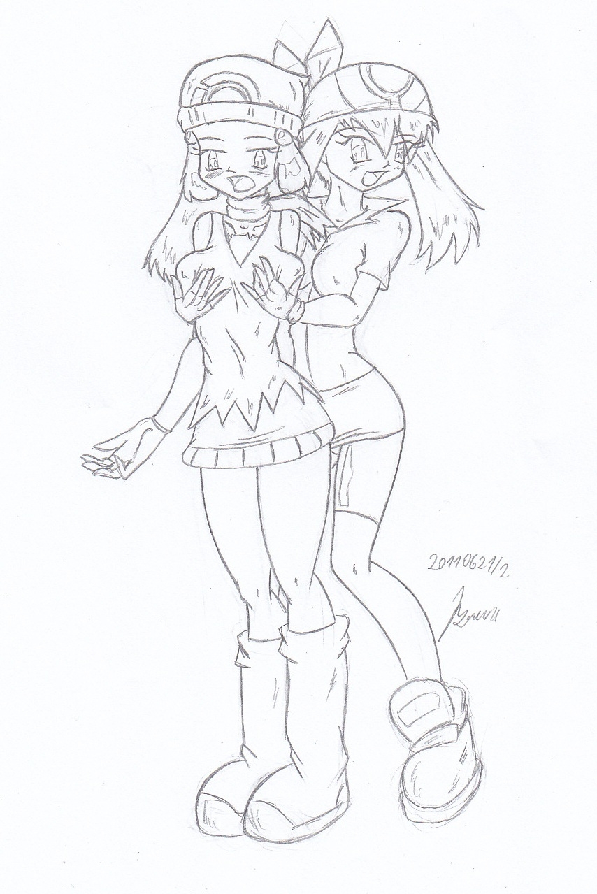 My miny May / Haruka - pokemon advanced sketches work 7 (but actualy 6) 12