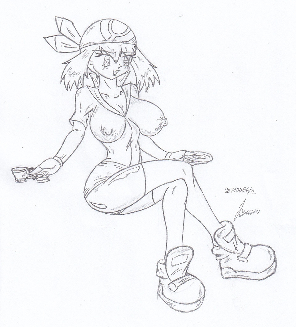 My miny May / Haruka - pokemon advanced sketches work 7 (but actualy 6) 4