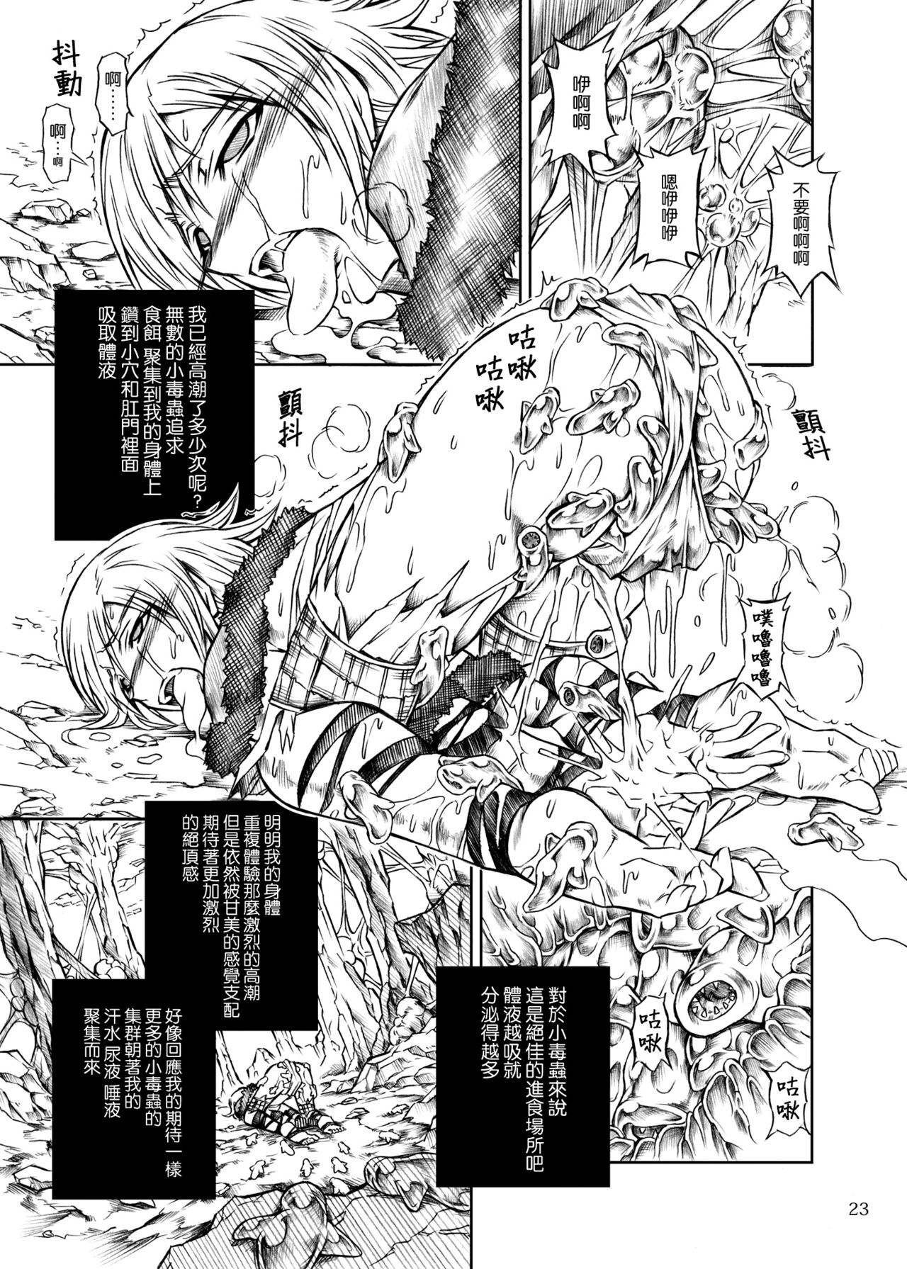 (C77) [Yokohama Junky (Makari Tohru)] Solo Hunter no Seitai (Monster Hunter) [Chinese] [空気系☆漢化] 22