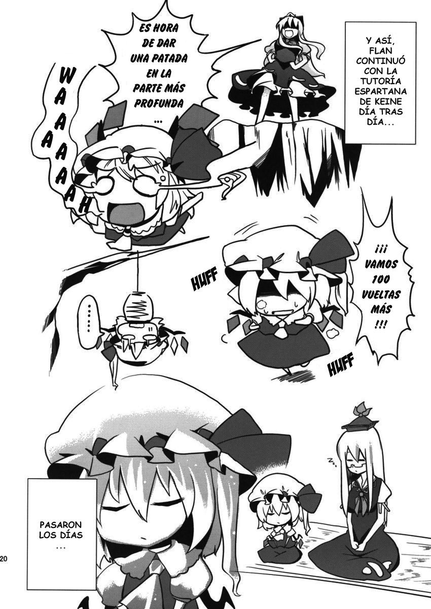 (C76) [Usotsukiya, Oppore-Coppore (BeLL, Oouso)] Flandre Student (Touhou Project) [Spanish] 19