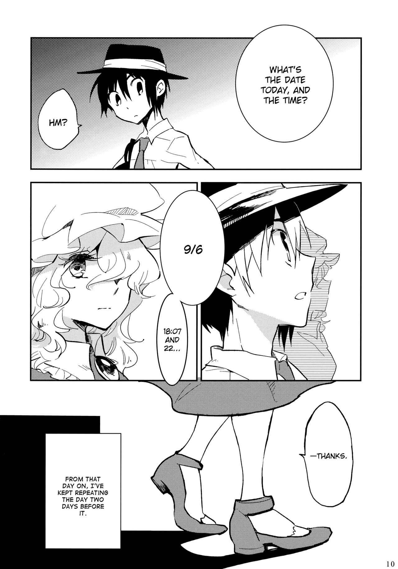 (Kyoukai kara Mieta Keshiki -Meguru-) [Vivit Gray (Shinoasa)] Mayonaka no Boy Meets Girl | Boy Meets Girl in the Midnight Hour (Touhou Project) [English] [Gaku-Touhou] 9