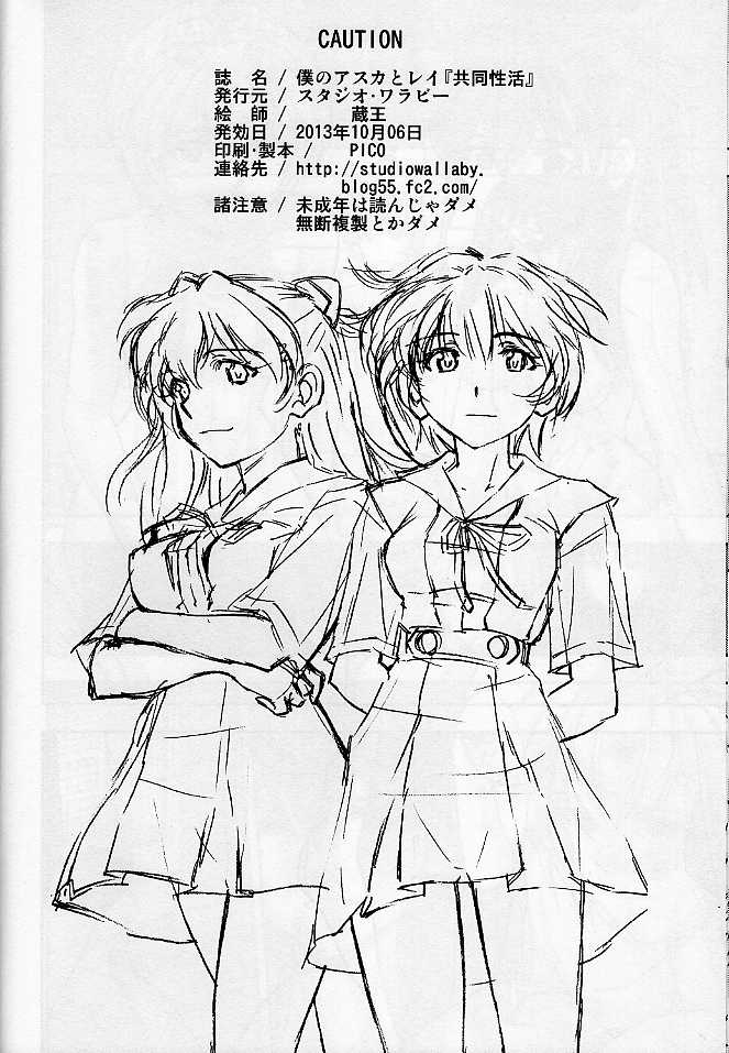 (SC61) [Studio Wallaby (Kura Oh)] Boku no Asuka to Rei "Kyoudou Seikatsu" (Neon Genesis Evangelion) 39