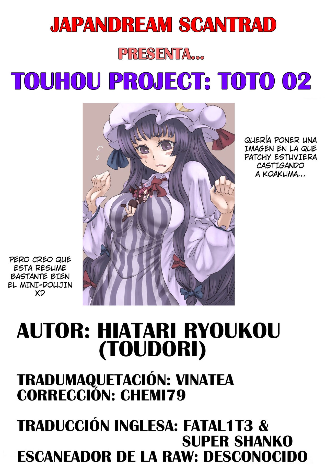(C84) [Hiatari Ryoukou (Toudori)] TOTO 02 (Touhou Project) [Spanish] [JapanDreamScantrad] 11
