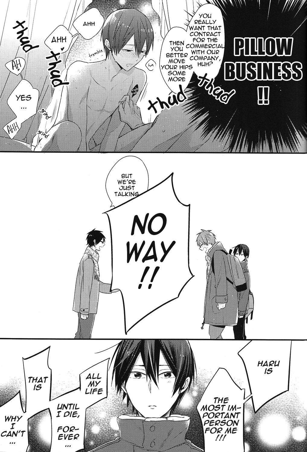 (Renai Survival) [Otawamure GO!GO! (Nimota Ai)] Tachibana Makoto no Mousou Roku (Free!) [English] [ebil_trio] 12