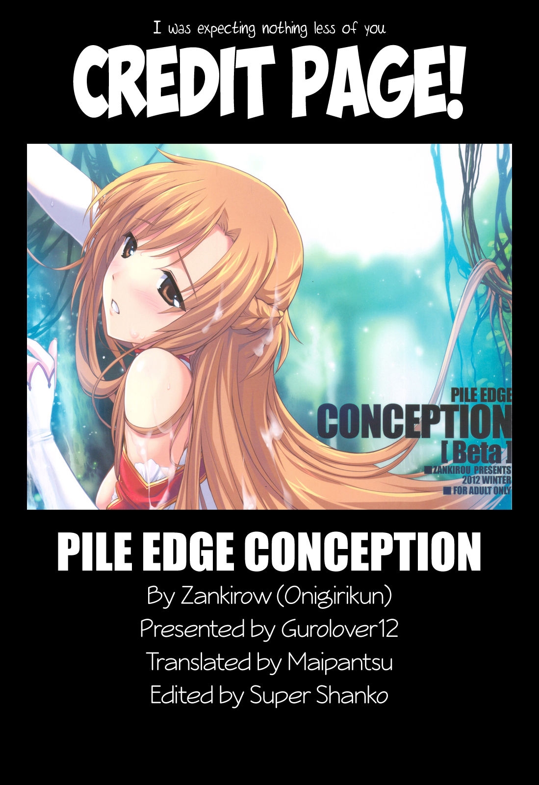 (C83) [Zankirow (Onigirikun)] PILE EDGE CONCEPTION [Beta] (Sword Art Online) [English] [Maipantsu] 32