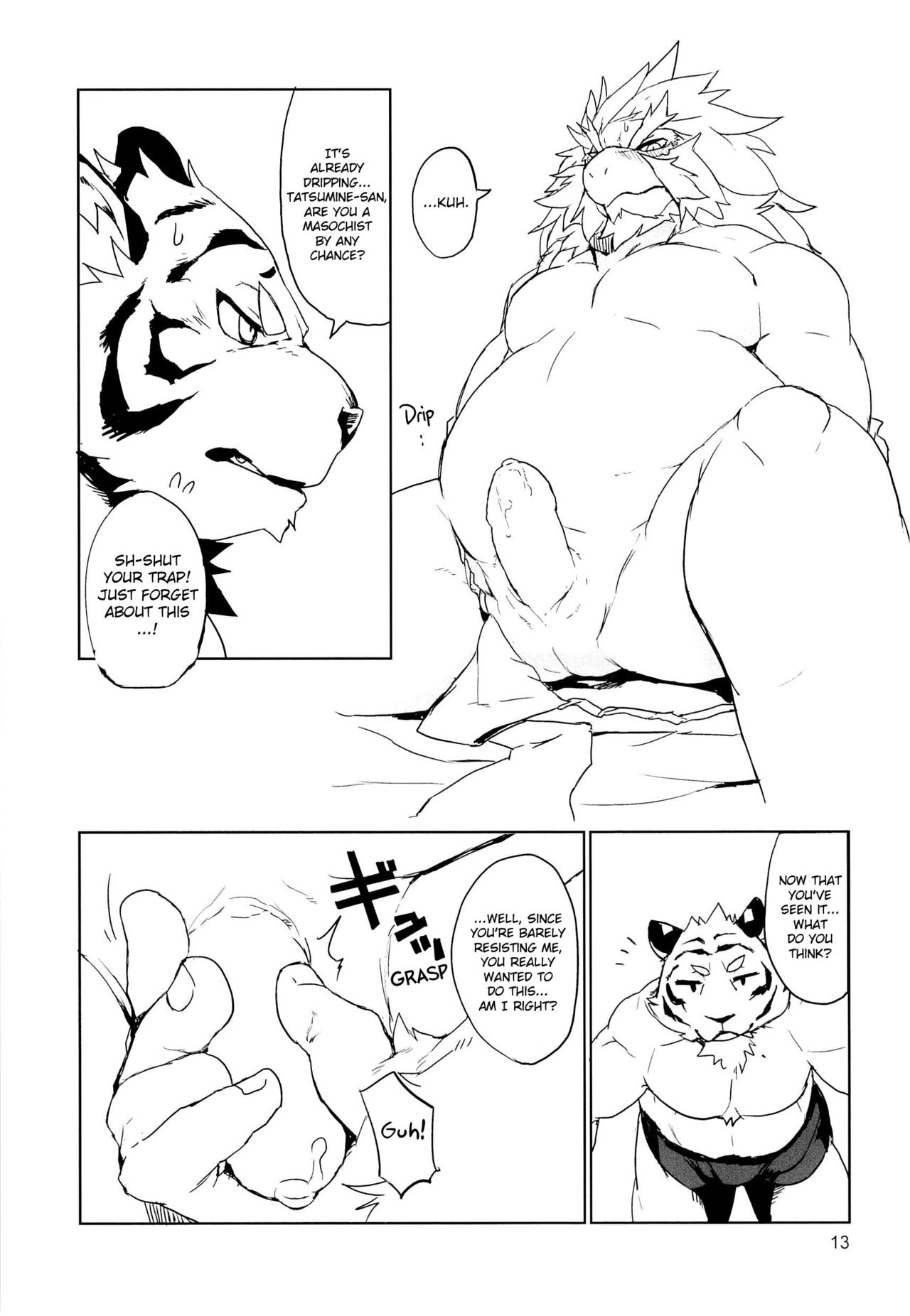 (Kemoket 3) [Senmatu-Chaya (Kamado)] Ryuujou to Kohaku | The Dragon's Sentiment and The Tiger's Heartbeat [English] [Nanajana] 13