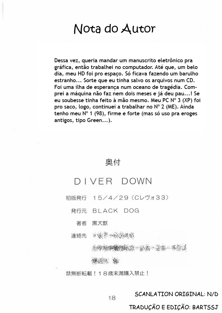 (CR33) [BLACK DOG (Kuroinu Juu)] Diver Down (Bishoujo Senshi Sailor Moon) [Portuguese-BR] [BartSSJ] 16