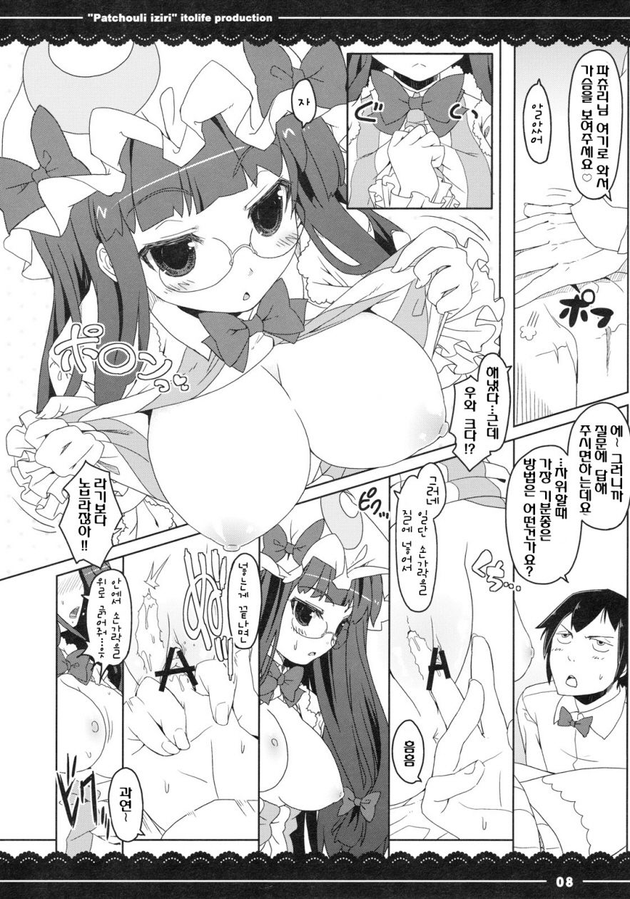 (C79) [Itou Life] Patchouli Ijiri (Touhou Project) [Korean] {ISUKA} 10