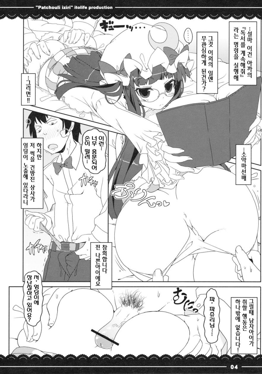 (C79) [Itou Life] Patchouli Ijiri (Touhou Project) [Korean] {ISUKA} 6