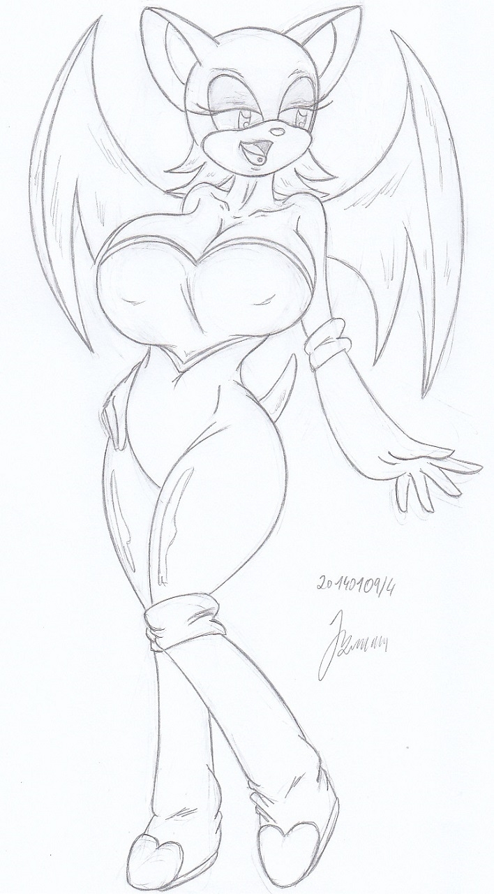 My miny Rouge the Bat_ (sonic) Sketches work_2 13