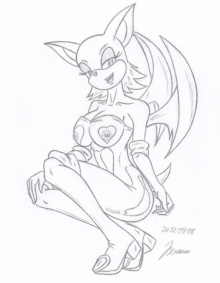 My miny Rouge the Bat_ (sonic) Sketches work_2 2