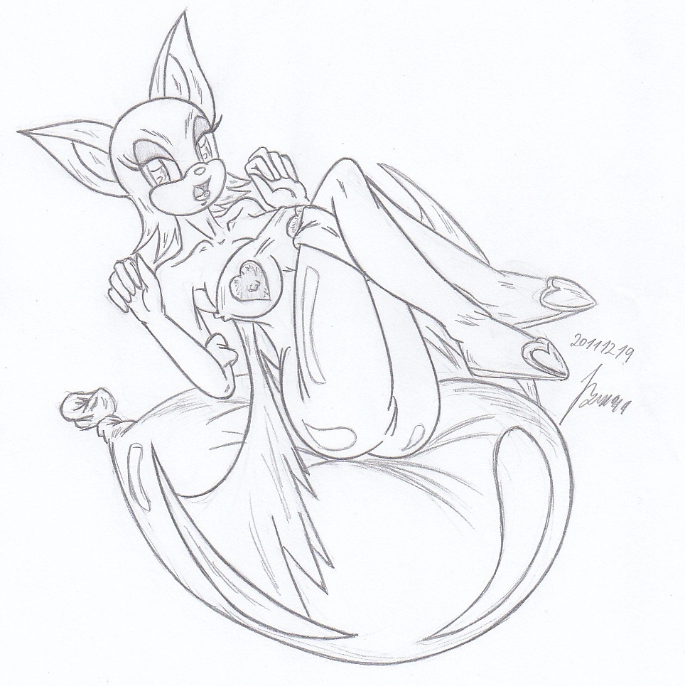 My miny Rouge the Bat_ (sonic) Sketches work_2 3