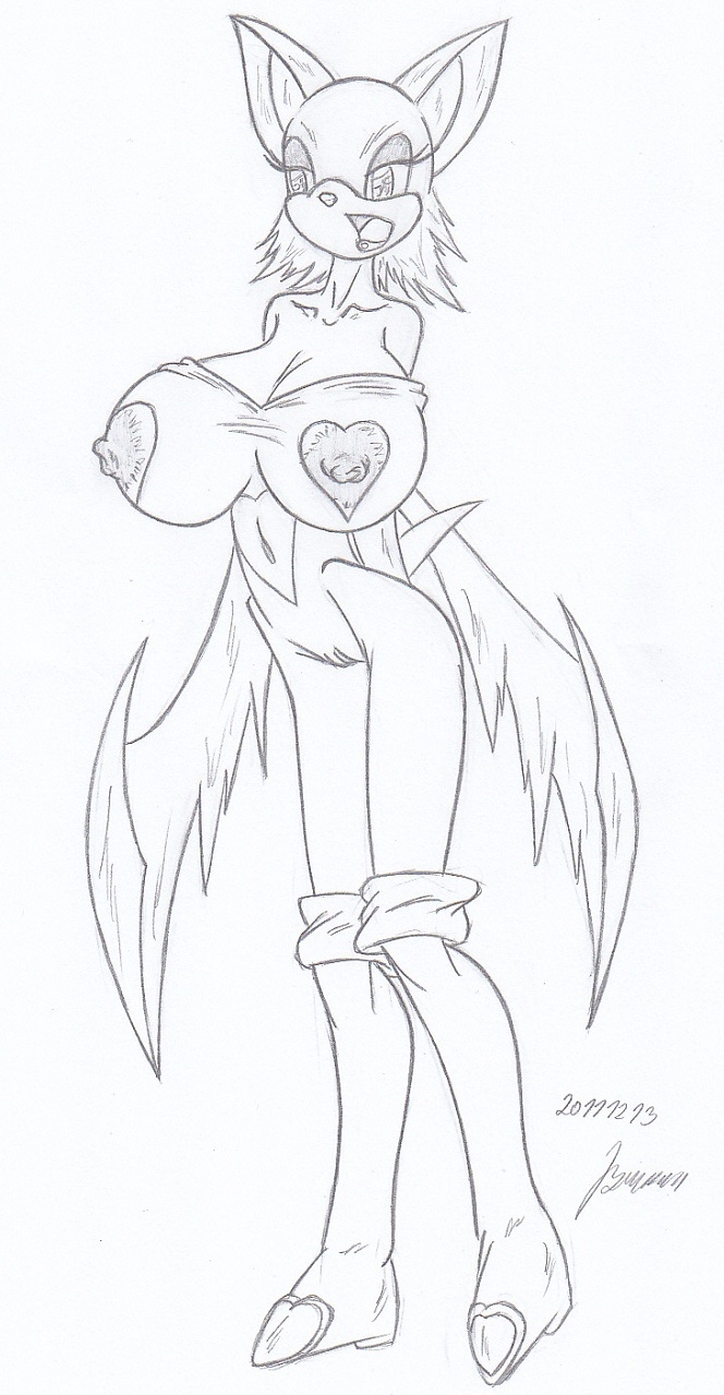 My miny Rouge the Bat_ (sonic) Sketches work_2 8