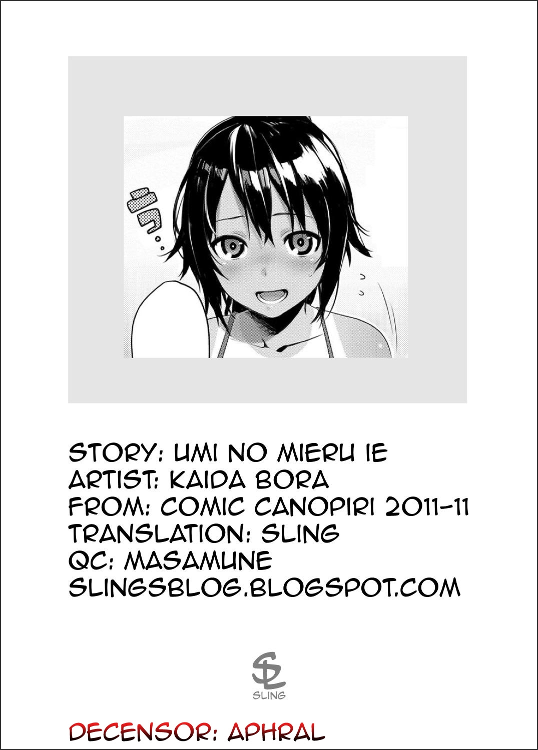 [Kaida Bora] Umi no Mieru Ie | The Place Where I Met Umi (Canopri Comic 2011-11) [English] [Sling] [Decensored] 16
