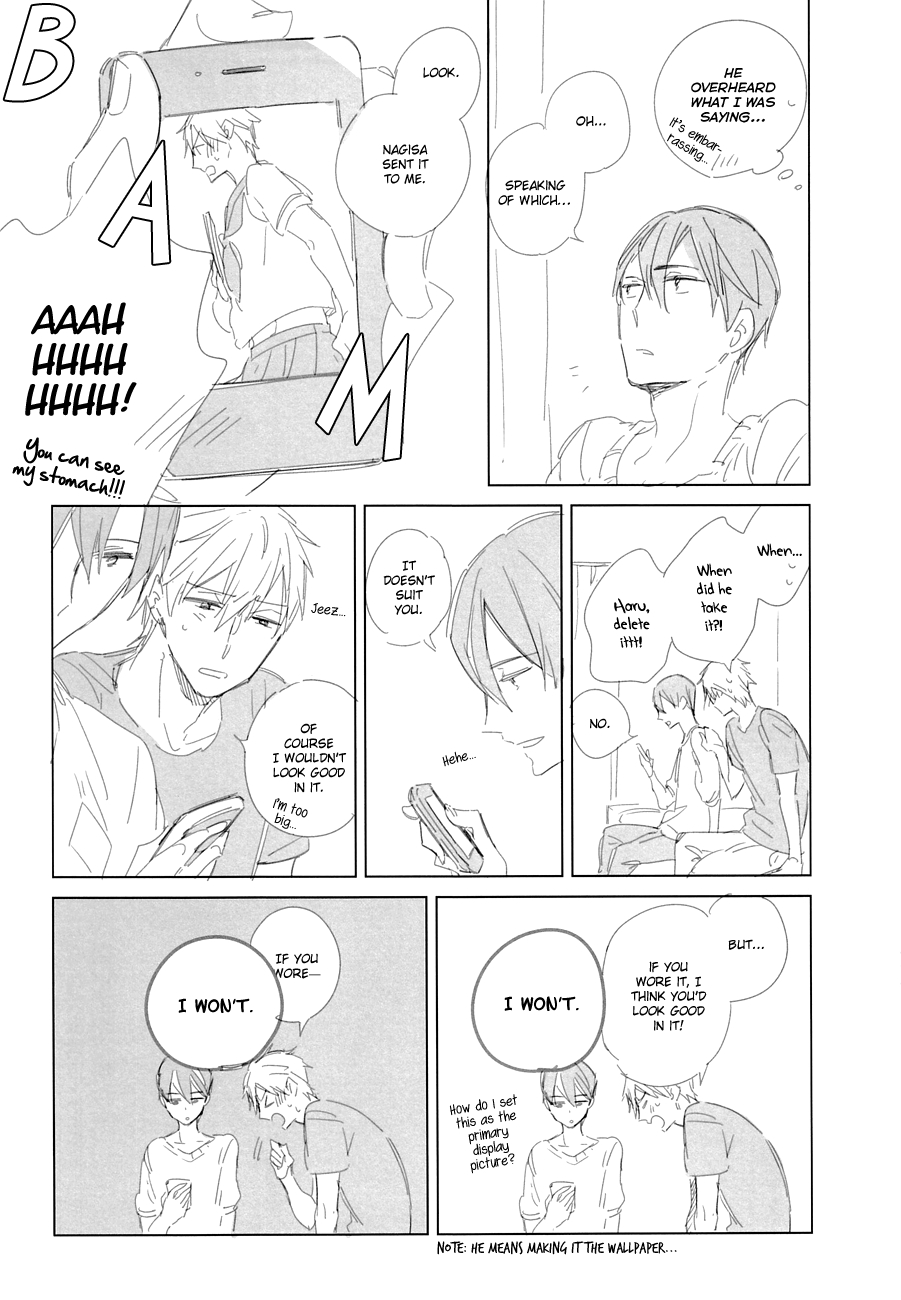 (SUPER23) [licca (Kashima)] Don't undress my sailor (Free!) [English] [Baka Dumb Aho Scans] 9