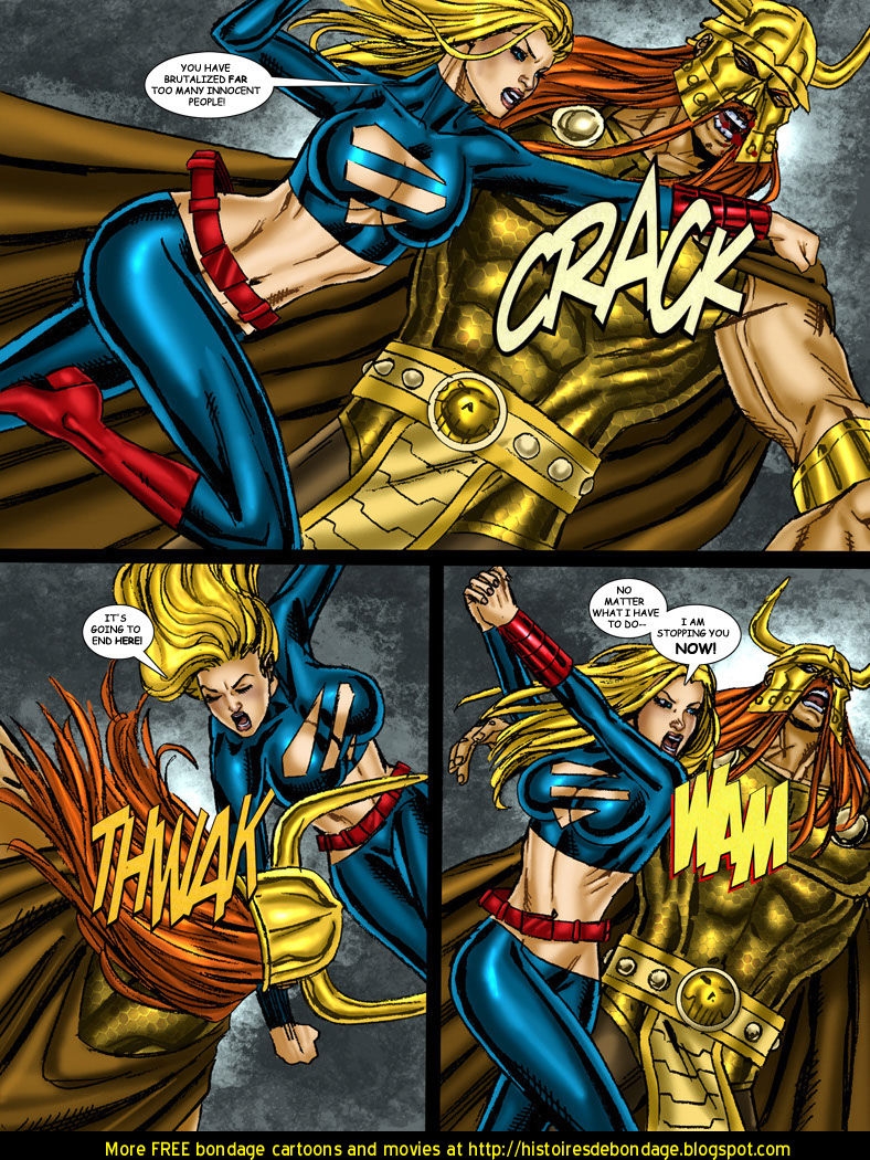 9 Superheroines vs Warlord 55