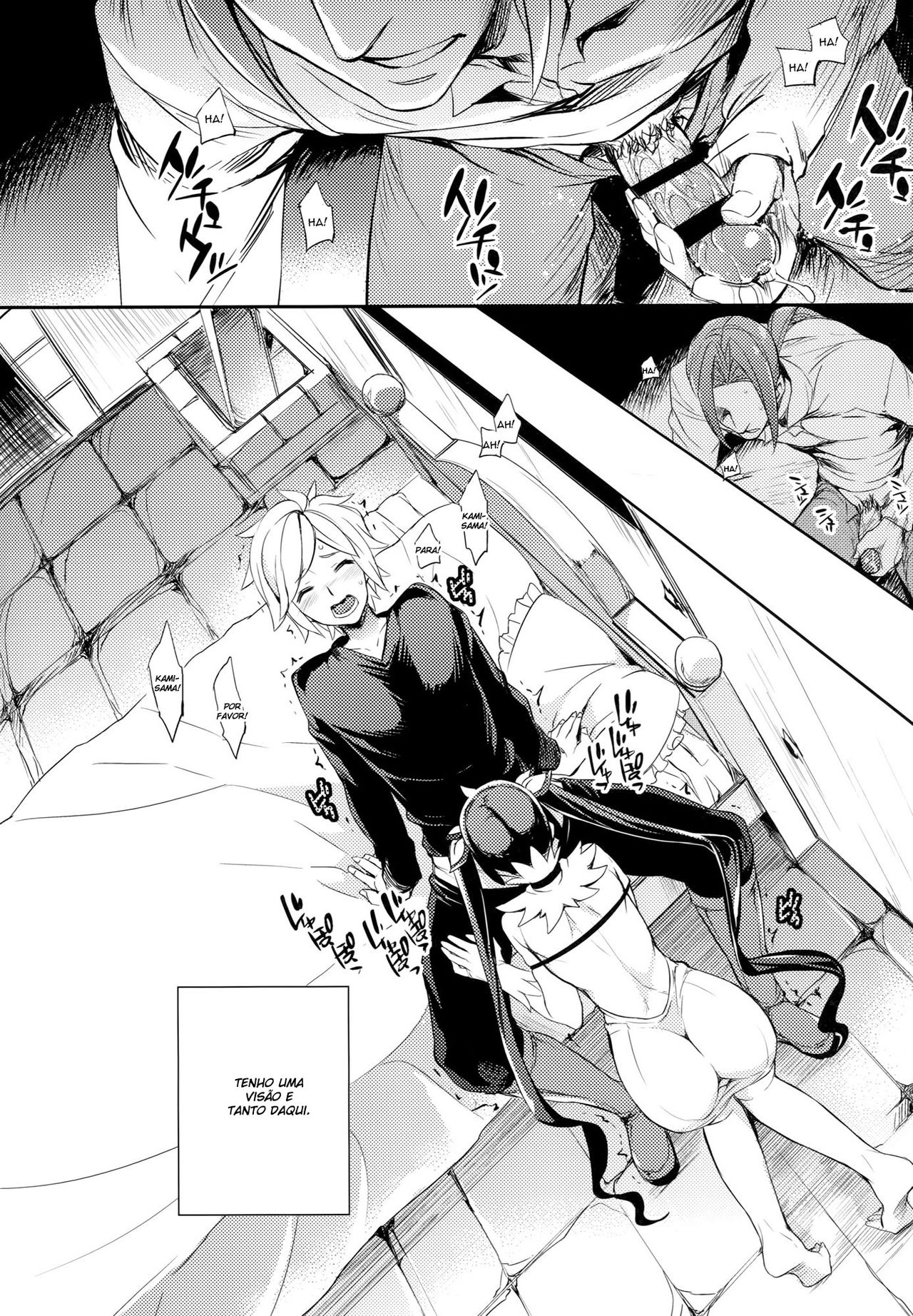 (COMIC1☆9) [Crazy9 (Ichitaka)] C9-19 Kami-sama to Suiminkan (Dungeon ni Deai o Motomeru no wa Machigatteiru Darou ka) [Portuguese-BR] [HentaiDarking] 4