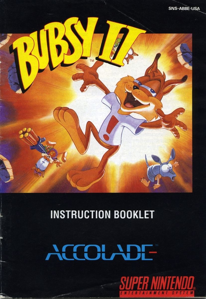 Bubsy II Instruction Booklet 0