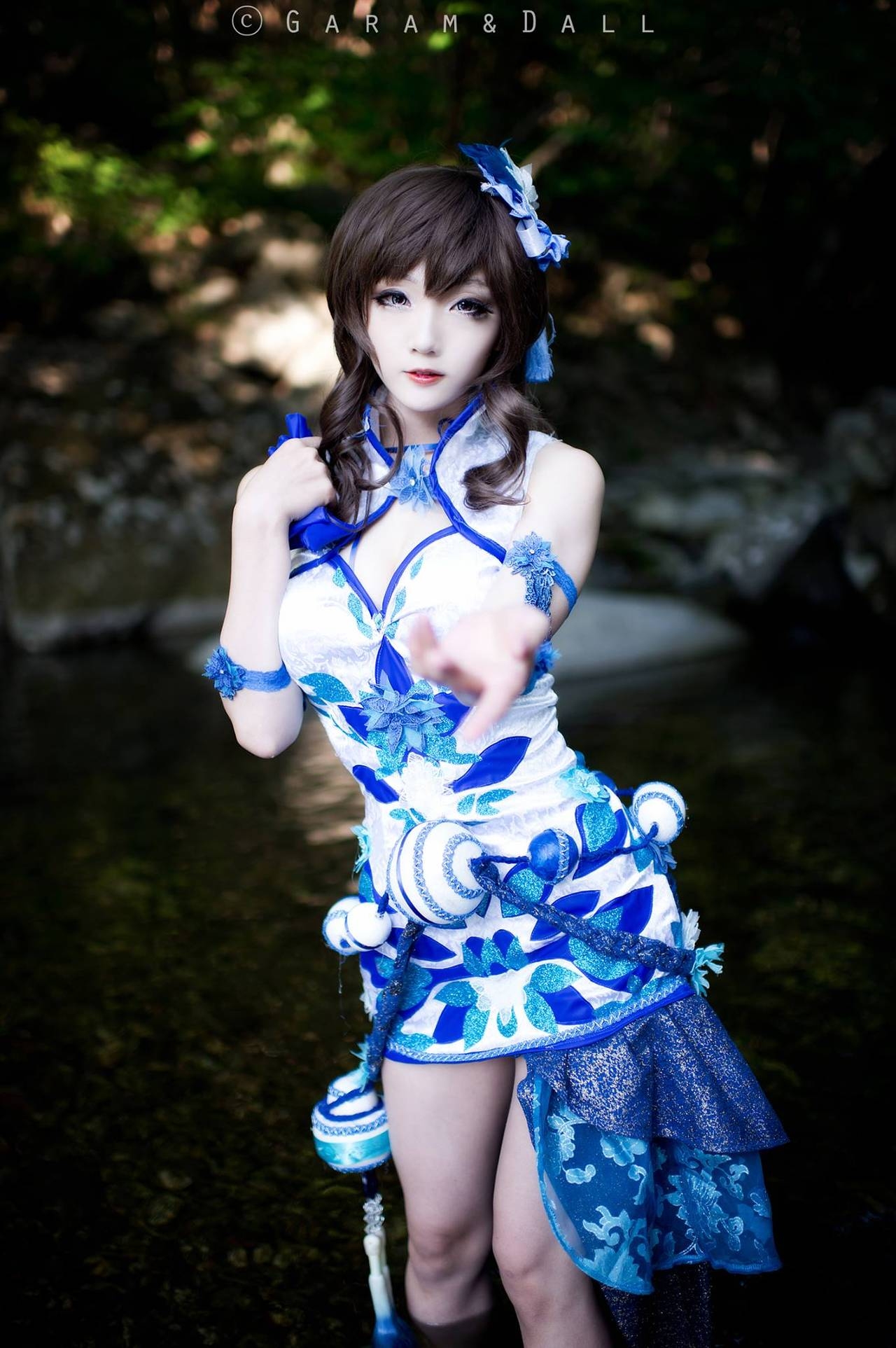 Force Master Blue Floral Bone China ver. - Blade & Soul by Miyuko 2