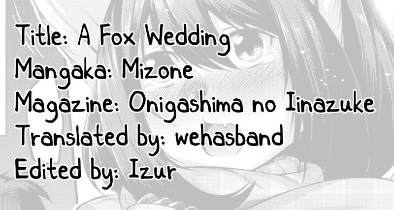 [Mizone] Kitsune no Yomeiri | A Fox Wedding (Onigashima no Iinazuke) [English] [wehasband] [Digital] 20