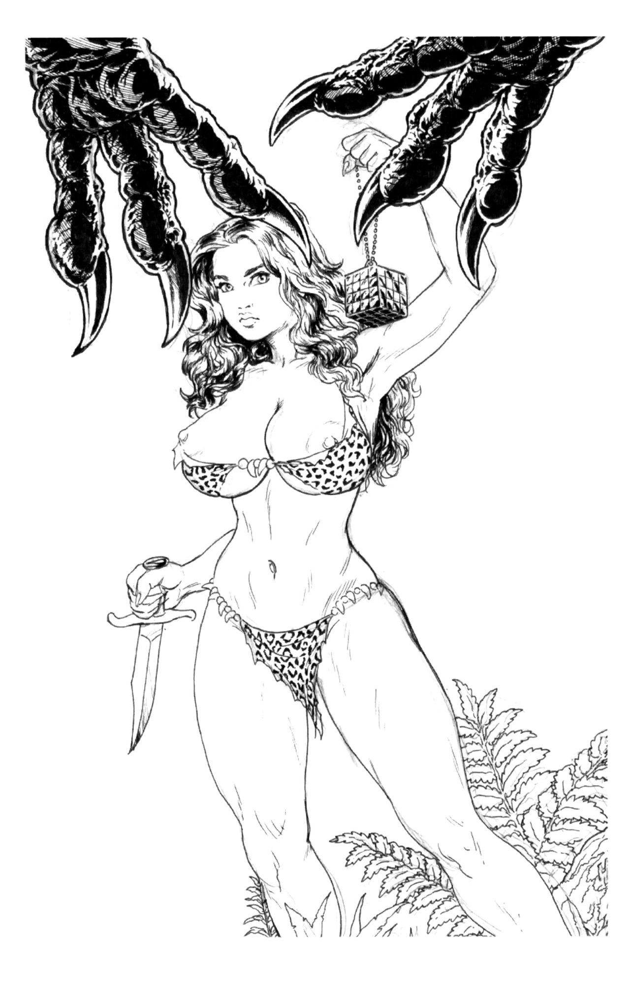 [Budd Root] Cavewoman, PU's from Budd, HeroesCon 2011 Sketchbook 17