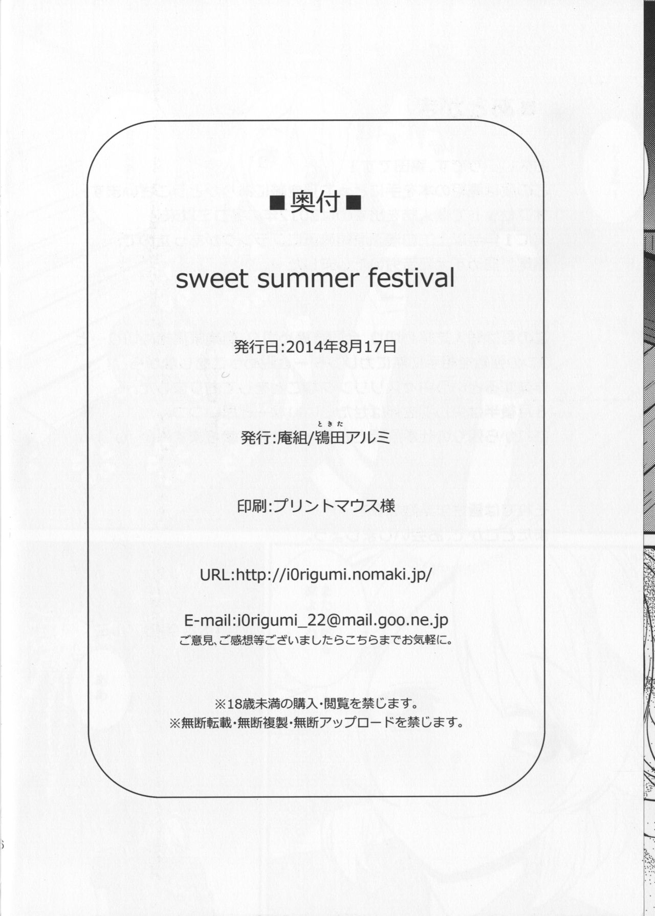 (C86) [Iorigumi (Tokita Alumi)] Sweet Summer Festival (The IDOLMASTER) 25