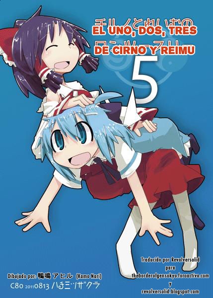 (C80) [Hachimitsu Zakura (Kamonari)] Cirno to Reimu no One Two Three 5 | Cirno and Reimu's One Two Three 5 (Touhou Project) [Spanish] {Riversolid} 0